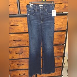 Good American Classic Slim Bootcut Jeans in Dark Blue